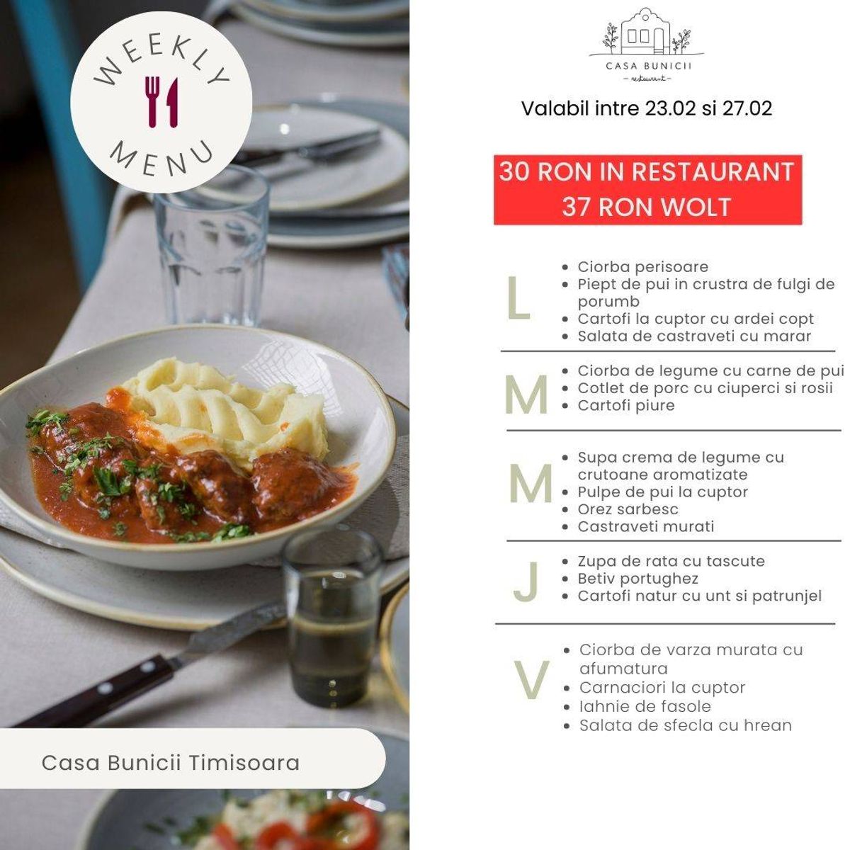 Disponibil de Luni pana Vineri in intervalul ora 12:00 - 15:00